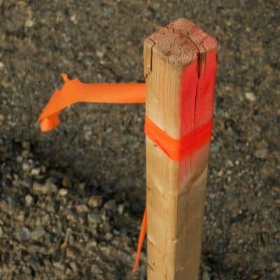 Property boundary marker showing how a lot survey defines legal responsibility